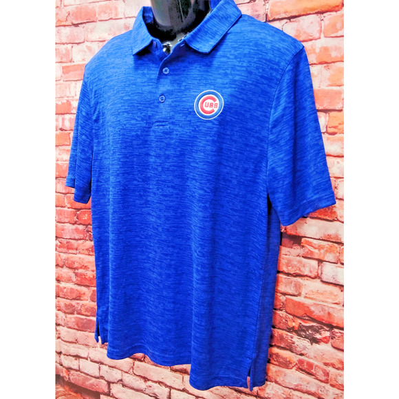 Chicago Cubs Polo Shirt Men's Large Blue Genuine Merchandise MLB Baseball Sports - Picture 5 of 7